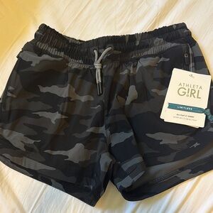 Athleta Black and Gray Athletic Shorts